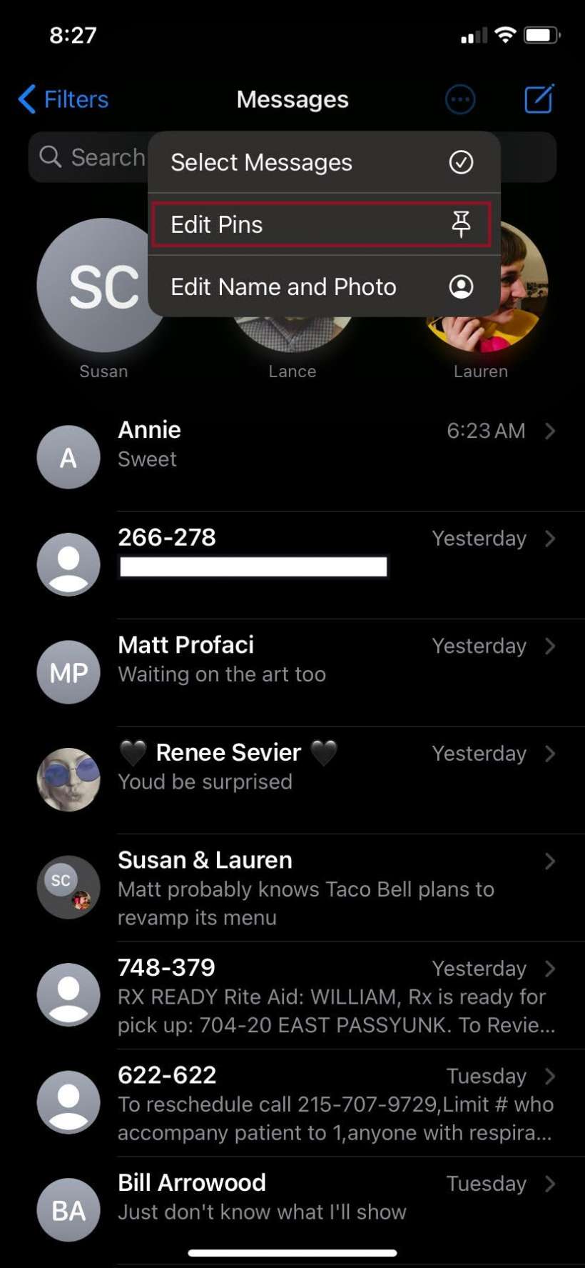 How do I pin conversations in the Messages app? The iPhone FAQ